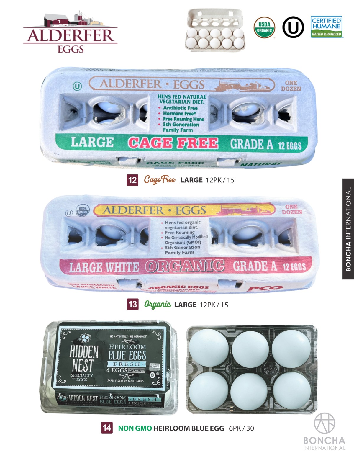 Boncha specialty eggs