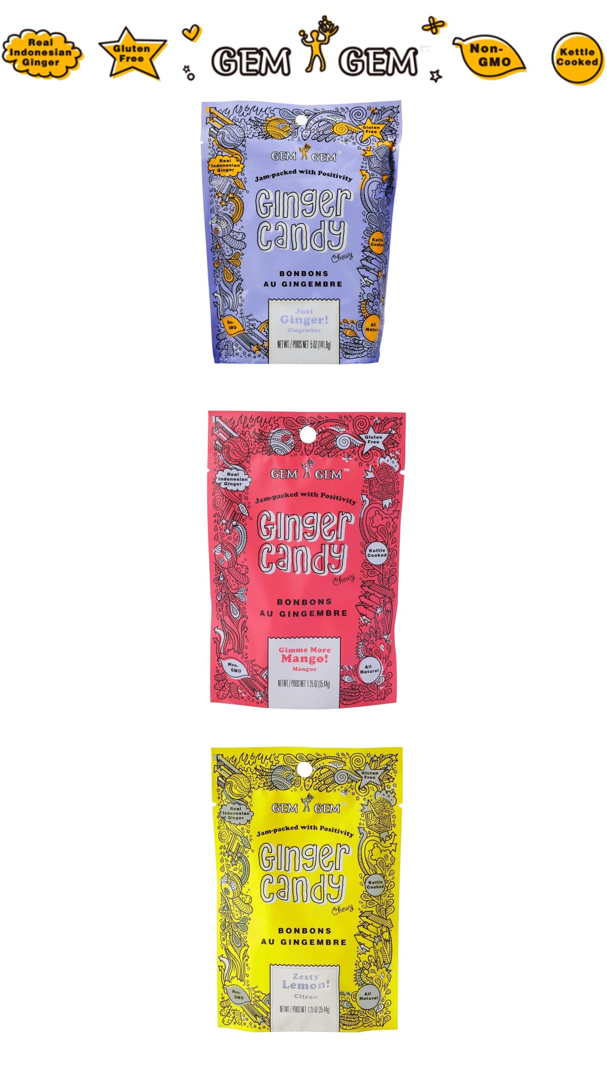 Gem Gem ginger candy